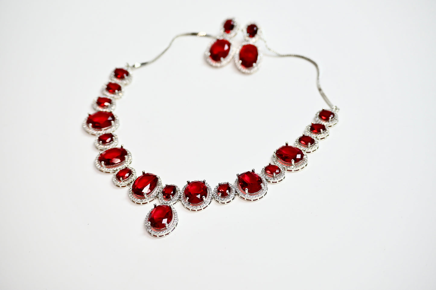 AD Red Necklace set