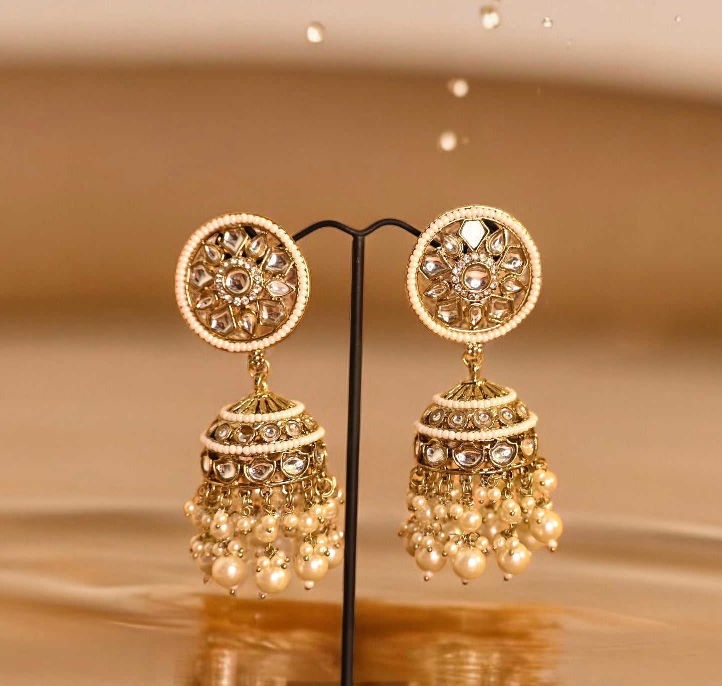 Suhana White Pearl Jhumki